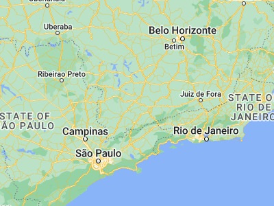 Map showing location of Campanha (-21.83611, -45.40056)