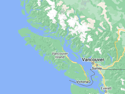 Map showing location of Campbell River (50.01634, -125.24459)