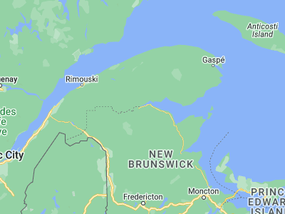 Map showing location of Campbellton (48.00751, -66.67272)