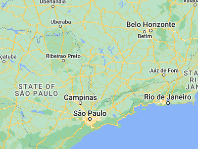 Map showing location of Campestre (-21.71111, -46.24639)