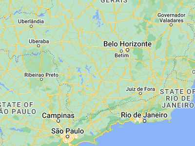 Map showing location of Campo Belo (-20.89722, -45.27722)