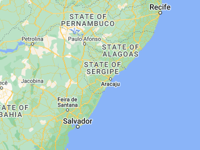 Map showing location of Campo do Brito (-10.73333, -37.49333)