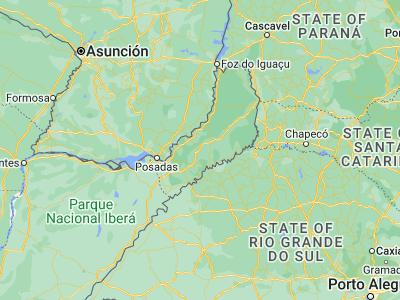 Map showing location of Campo Grande (-27.2077, -54.97977)