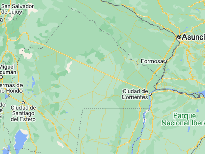 Map showing location of Campo Largo (-26.80077, -60.84215)