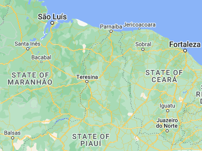 Map showing location of Campo Maior (-4.82778, -42.16861)