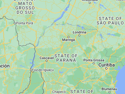 Map showing location of Campo Mourão (-24.04556, -52.38306)