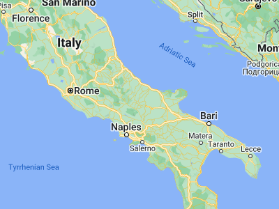 Map showing location of Campobasso (41.56003, 14.66753)