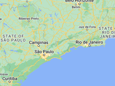 Map showing location of Campos do Jordão (-22.73944, -45.59139)