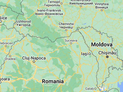 Map showing location of Câmpulung Moldovenesc (47.53333, 25.56667)