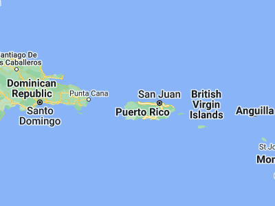 Map showing location of Camuy (18.48383, -66.8449)