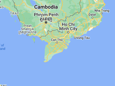 Map showing location of Cần Thơ (10.03333, 105.78333)
