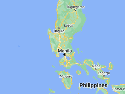 Map showing location of Candaba (15.0956, 120.8267)
