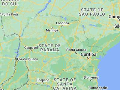 Map showing location of Cândido de Abreu (-24.56694, -51.33333)