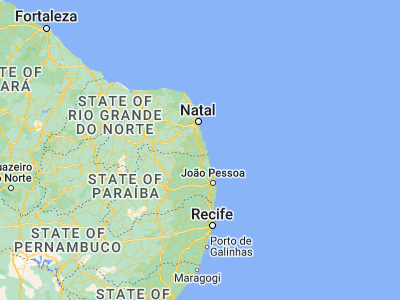 Map showing location of Canguaretama (-6.38, -35.12889)