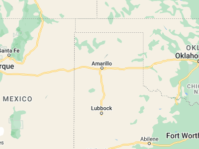 Map showing location of Canyon (34.98033, -101.9188)