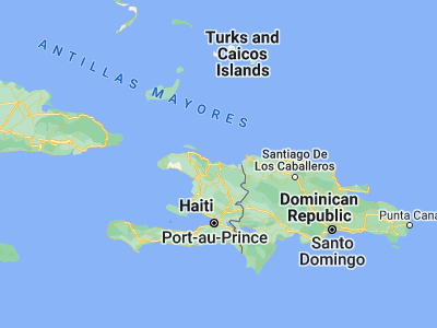 Map showing location of Cap-Haïtien (19.75778, -72.20417)
