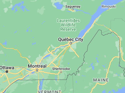 Map showing location of Cap-Santé (46.67159, -71.78812)