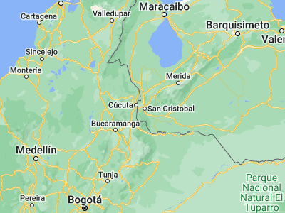 Map showing location of Capacho Nuevo (7.82409, -72.309)