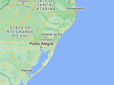 Map showing location of Capão da Canoa (-29.74556, -50.00972)
