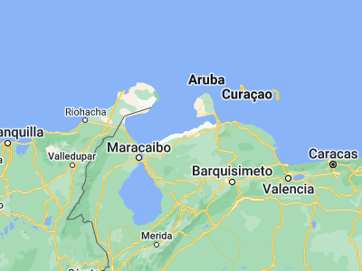 Map showing location of Capatárida (11.1748, -70.61898)