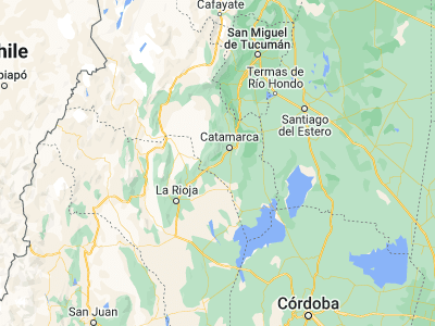 Map showing location of Capayán (-28.76105, -66.05024)
