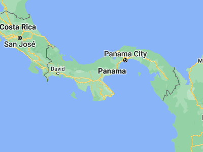 Map showing location of Capellanía (8.3, -80.55)