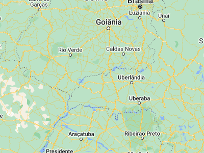 Map showing location of Capinópolis (-18.68194, -49.56972)
