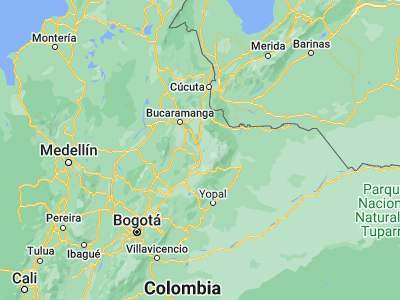 Map showing location of Capitanejo (6.52881, -72.69595)