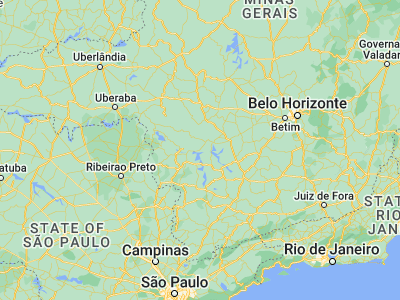 Map showing location of Capitólio (-20.61528, -46.05)
