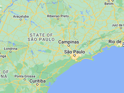 Map showing location of Capivari (-22.995, -47.50778)