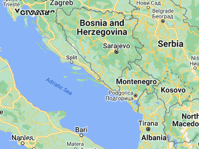 Map showing location of Čapljina (43.12139, 17.68444)
