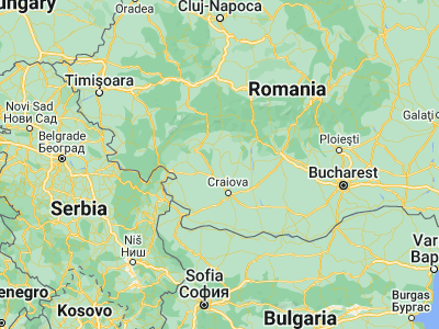 Map showing location of Căpreni (44.75, 23.61667)