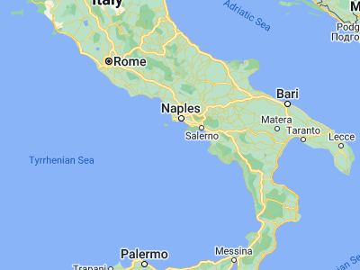 Map showing location of Capri (40.55073, 14.24263)
