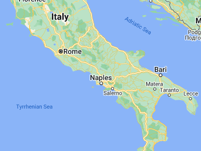 Map showing location of Capua (41.09971, 14.22013)