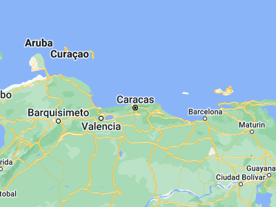 Map showing location of Caraballeda (10.61119, -66.85215)