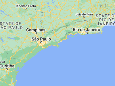 Map showing location of Caraguatatuba (-23.62028, -45.41306)
