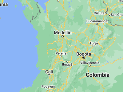 Map showing location of Caramanta (5.54782, -75.64368)