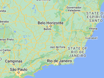 Map showing location of Carandaí (-20.95361, -43.80639)