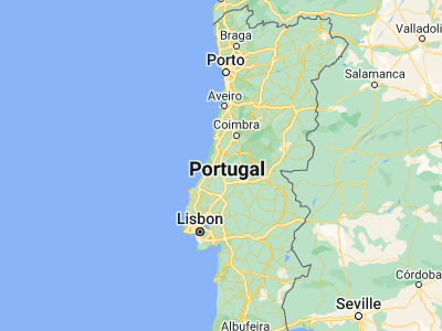 Map showing location of Caranguejeira (39.74619, -8.7074)