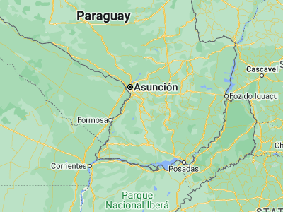 Map showing location of Carapeguá (-25.8, -57.23333)