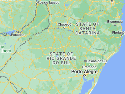 Map showing location of Carazinho (-28.28389, -52.78639)