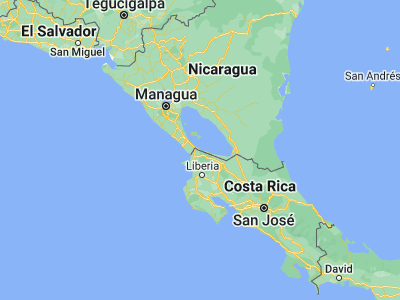 Map showing location of Cárdenas (11.19639, -85.5089)