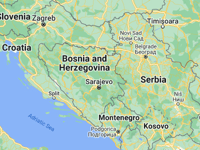 Map showing location of Careva Ćuprija (44.2663, 18.42961)