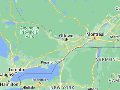 Map showing location of Carleton Place (45.13341, -76.14938)