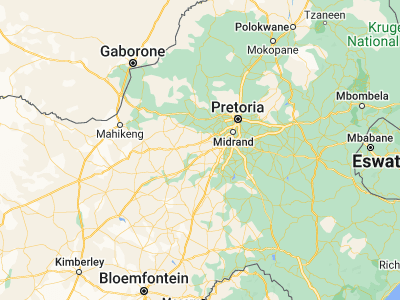 Map showing location of Carletonville (-26.36094, 27.39767)