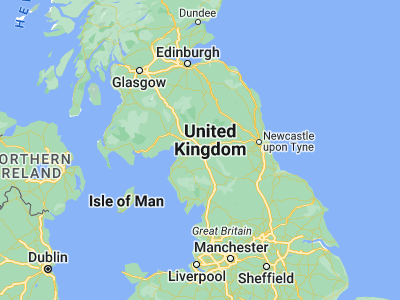 Map showing location of Carlisle (54.8951, -2.9382)