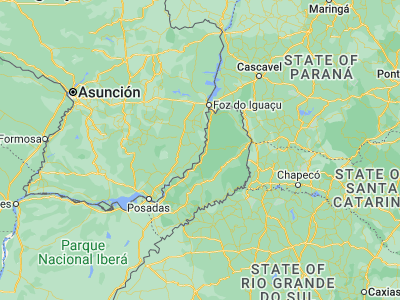 Map showing location of Carlos Antonio López (-26.4, -54.76667)