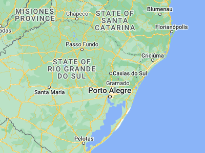Map showing location of Carlos Barbosa (-29.2975, -51.50361)