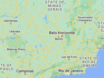 Map showing location of Carmo do Cajuru (-20.18417, -44.77111)