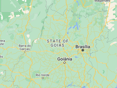 Map showing location of Carmo do Rio Verde (-15.35361, -49.7075)